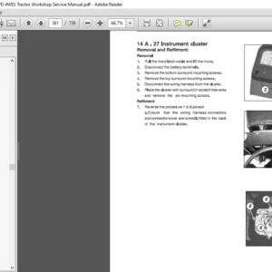 Massey Ferguson 2605 2615 (2WD 4WD) Tractor Workshop Service Manual -   PDF DOWNLOAD