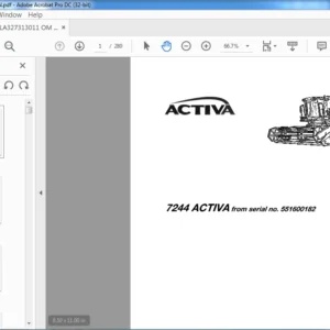 Massey Ferguson 7244 ACTIVA Operator Manual 551600182 - PDF DOWNLOAD