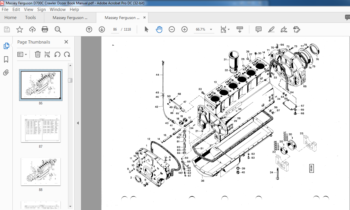 Massey Ferguson D700C Crawler Dozer Book Manual - PDF DOWNLOAD ...