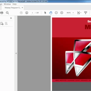 Massey Ferguson EU Harvesting MF5200 Service Manual - PDF DOWNLOAD