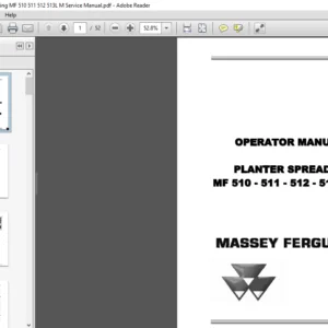 Massey Ferguson EU Seeding MF 510 511 512 513L M Service Manual - PDF DOWNLOAD