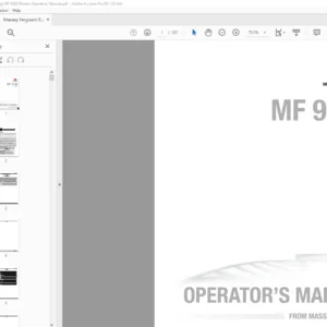 Massey Ferguson EU Seeding MF 9186 Planter Operators Manual - PDF DOWNLOAD