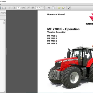 Massey Ferguson EU Seeding MF700 CFS Planter MF711 MF713 MF715 MF722 MF722 MF726 MF730 Service Manual