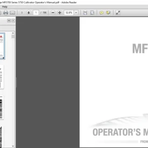Massey Ferguson EU Tillage MF5700 Series 5750 Cultivator Operator's Manual - PDF DOWNLOAD