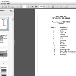 Massey Ferguson EU Tractor 2605 Tractor Repair Time Schedule Manual - PDF DOWNLOAD