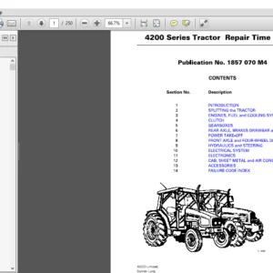 Massey Ferguson EU Tractor 4200 Series Repair Time Schedule Manual - PDF DOWNLOAD