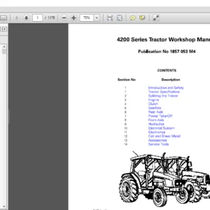 Massey Ferguson EU Tractor 4200 Series Workshop Manual - PDF DOWNLOAD