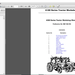 Massey Ferguson EU Tractor 4300 Series Workshop Manual - PDF DOWNLOAD