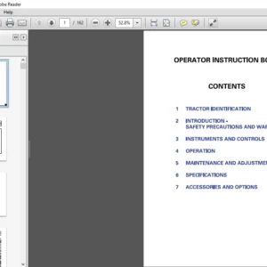 Massey Ferguson EU Tractor 6200 Series Operator Instruction Manual - PDF DOWNLOAD