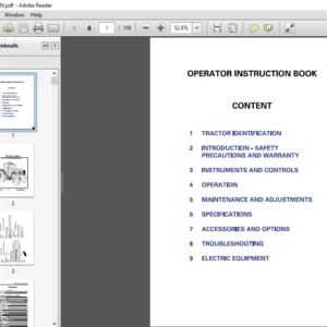 Massey Ferguson Tractor 8200 Series 8210 8220 8240 8250 8260 8270 8280 Operator Instruction Manual - PDF DOWNLOAD