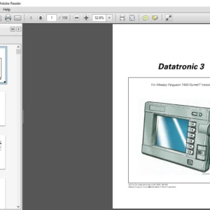 Massey Ferguson EU Tractor Datatronic 3 7400 Series Dyna-VT Operator Instruction Manual - DOWNLOAD