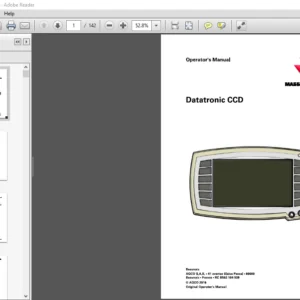 Massey Ferguson EU Tractor Datatronic CCD 5700 SL Dyna-4 Dyna-6 Operator's Manual - PDF DOWNLOAD