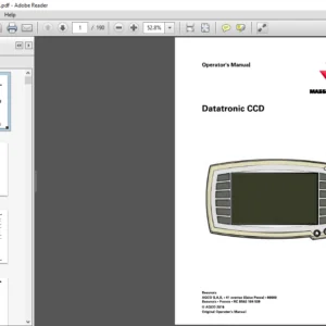 Massey Ferguson EU Tractor Datatronic CCD 6712S-7726 Dyna-6 Operator's Manual - PDF DOWNLOAD