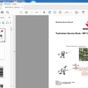 Massey Ferguson EU Tractor MF 5700 SL Technician Service Manual - PDF DOWNLOAD