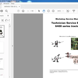Massey Ferguson EU Tractor MF 6400 Series Technician Service Manual - PDF DOWNLOAD