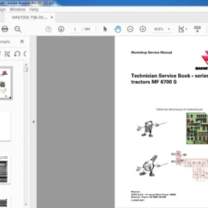 Massey Ferguson EU Tractor MF 6700 S Series Technician Service Manual - PDF DOWNLOAD