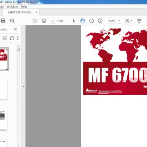 Massey Ferguson EU Tractor MF 6700S Series Dyna-6 Repair Time Schedule Manual - PDF DOWNLOAD