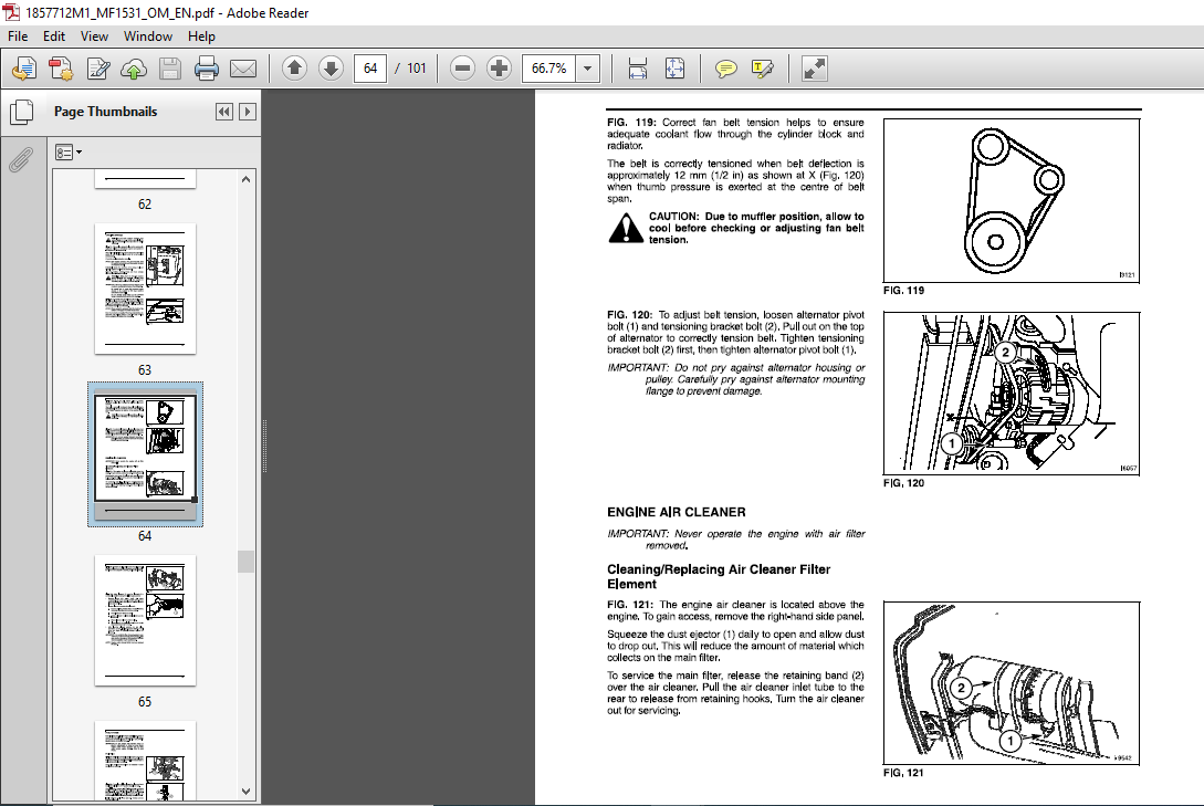 Massey Ferguson EU Tractor MF1531 Tractor Operator's Manual - PDF ...