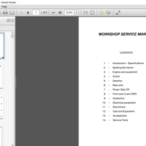 Massey Ferguson EU Tractor MF6100 Series Service Manual - PDF DOWNLOAD