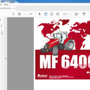 Massey Ferguson EU Tractor MF6400 Series 6465-6480 Sisu Repair Time Schedule Manual - PDF DOWNLOAD