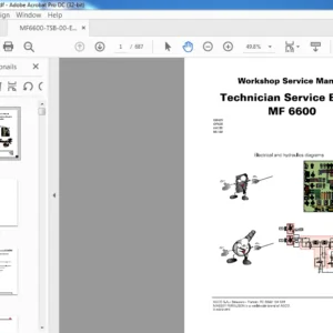 Massey Ferguson EU Tractor MF6600 Series Technician Service Manual - PDF DOWNLOAD