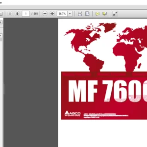 Massey Ferguson EU Tractor MF7600 Series Dyna-6 Repair Time Schedule Manual  - PDF DOWNLOAD