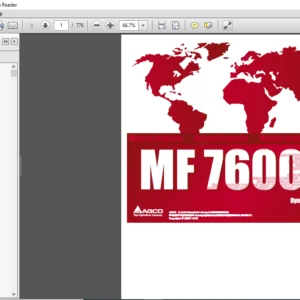 Massey Ferguson EU Tractor MF7600 Series Dyna-6 Tractor Repair Time Schedule Manual - PDF DOWNLOAD