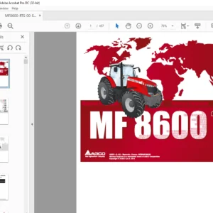Massey Ferguson EU Tractor MF8600 Series 8650 8660 8670 8680 8690 Repair Time Schedule Manual - PDF