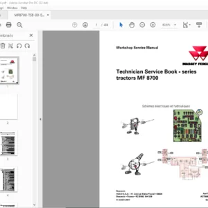 Massey Ferguson EU Tractor MF8700 Series Technician Service Manual -PDF DOWNLOAD