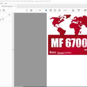 Massey Ferguson MF 6700S Series Dyna-6 Tractor Repair Time Schedule Manual - PDF DOWNLOAD