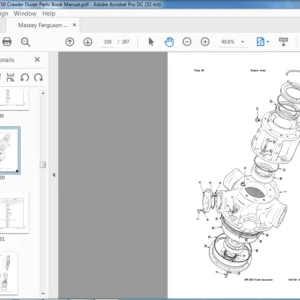Massey Ferguson MF350 Crawler Dozer Parts Book Manual - PDF DOWNLOAD