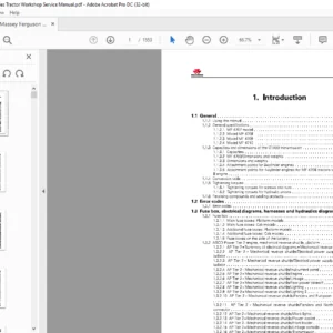 Massey Ferguson MF4700 MF4707 MF4708 MF4709 MF4710 Workshop Service Manual - PDF DOWNLOAD