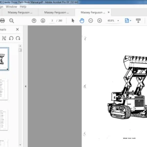 Massey Ferguson MF500 Crawler Dozer Parts Book Manual - PDF DOWNLOAD