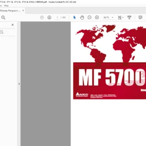 Massey Ferguson MF5700SL Dyna-4 Repair Time Schedule Manual -  PDF DOWNLOAD