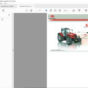 Massey Ferguson MF6400 Series 6485 6499 Repair Time Schedule Manual - PDF DOWNLOAD