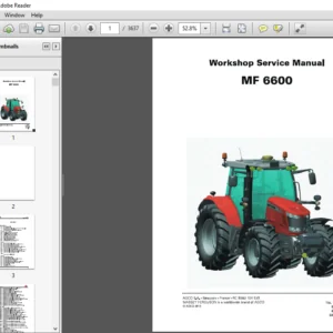 Massey Ferguson MF6600 Workshop Service Manual - PDF DOWNLOAD