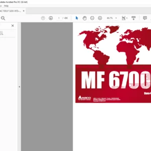 Massey Ferguson MF6700S Series Dyna-VT Repair Time Schedule Manual - PDF DOWNLOAD