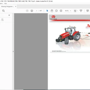 Massey Ferguson MF7400 Tractor Repair Time Schedule Manual - PDF DOWNLOAD