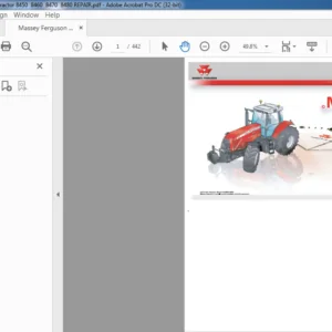 Massey Ferguson MF8400 Series Tractors Repair Time Schedule Manual - PDF DOWNLOAD