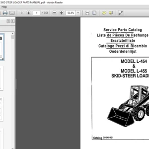 NEW HOLLAND L454 L455 SKID STEER LOADER PARTS MANUAL - PDF DOWNLOAD