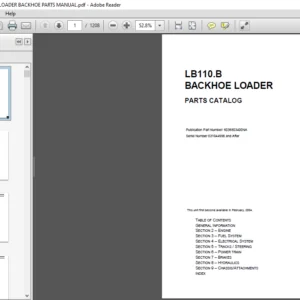 NEW HOLLAND LB110.B LOADER BACKHOE PARTS MANUAL - PDF DOWNLOAD
