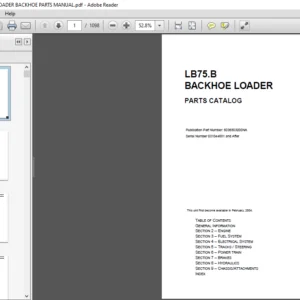 NEW HOLLAND LB75.B LOADER BACKHOE PARTS MANUAL - PDF DOWNLOAD