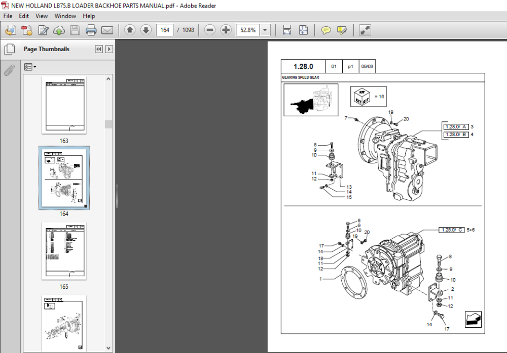 NEW HOLLAND LB75.B LOADER BACKHOE PARTS MANUAL - PDF DOWNLOAD ...