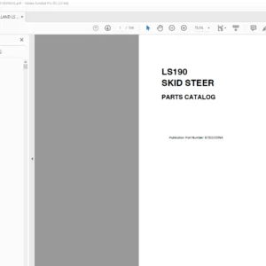 NEW HOLLAND LS 190 SKID STEER  PARTS MANUAL - PDF DOWNLOAD