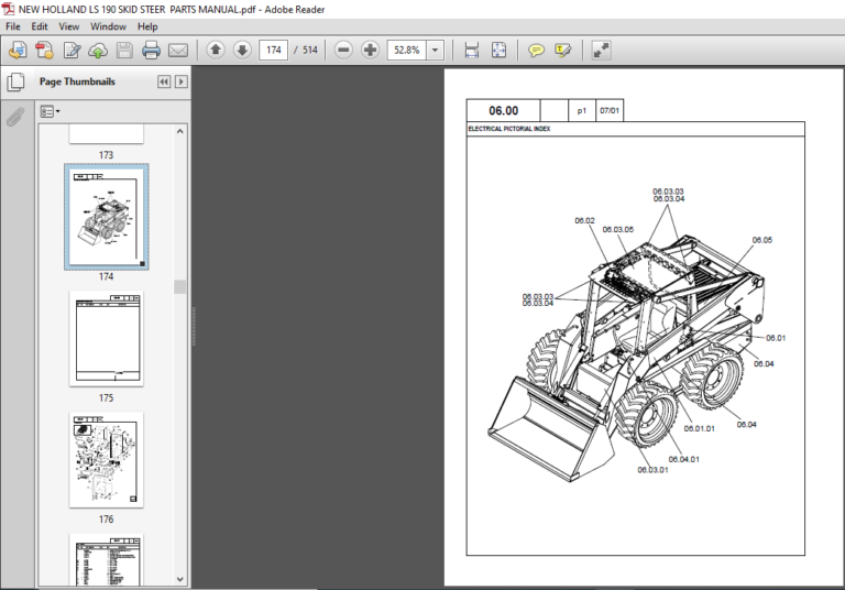 NEW HOLLAND LS 190 SKID STEER PARTS MANUAL - PDF DOWNLOAD ...