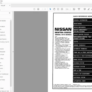 NISSAN SENTRA 1994 SERVICE MANUAL - PDF DOWNLOAD