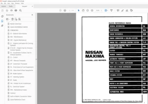 Nissan 2000 Maxima Service Repair Manual - PDF DOWNLOAD