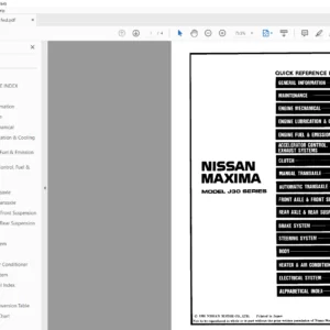 Nissan 2000 Maxima Service Repair Manual - PDF DOWNLOAD