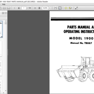 O and K WHEEL LOADER 1900-TB067 PARTS MANUAL - PDF DOWNLOAD