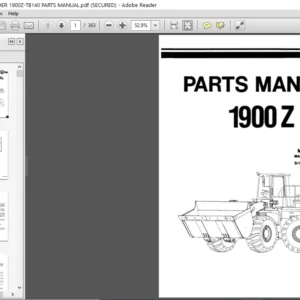 O and K WHEEL LOADER 1900Z-TB140 PARTS MANUAL - PDF DOWNLOAD